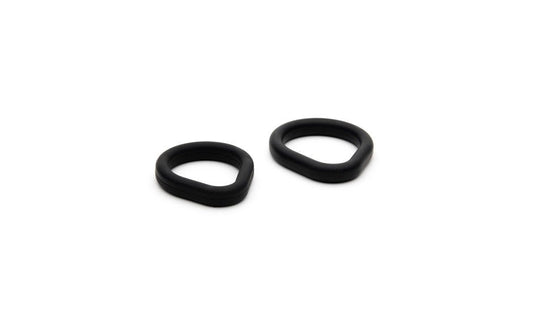 Sport Fucker 2 Pack Epic Hard on Cock Ring Set Dual Size Premium Silicone - Black - Cock Ring Sets