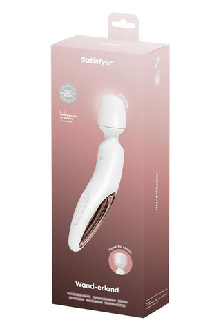 Satisfyer Wand erland 50 Mode Body Wand Massager with Rose Gold Handle - Body Wands