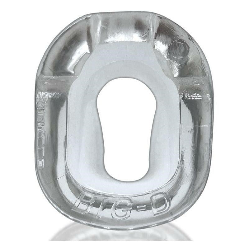 OxBalls Big D Shaft Grip Stretchy Cock Ring with Shaft Grippers - White - Stretchy Cock Rings