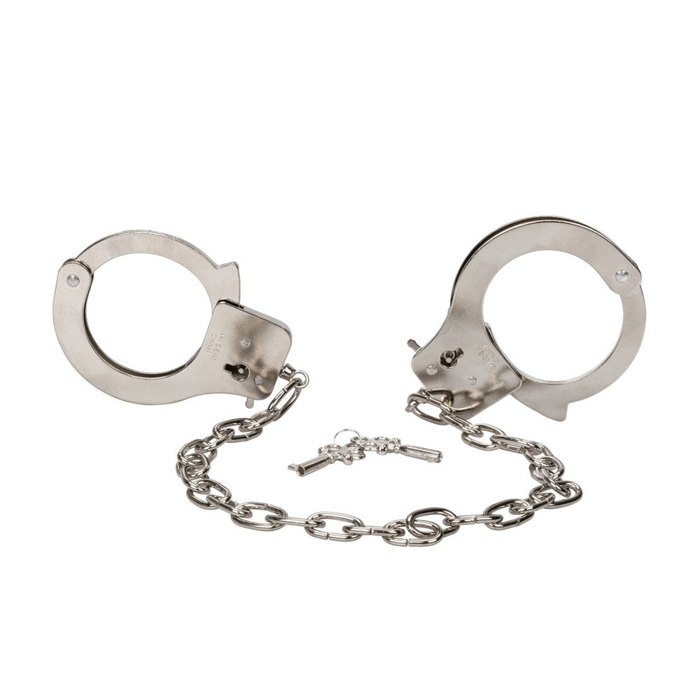 California Exotics BDSM Play Chrome Hand Cuffs Heavy Duty Steel Restraints - Cuffs And Restraints