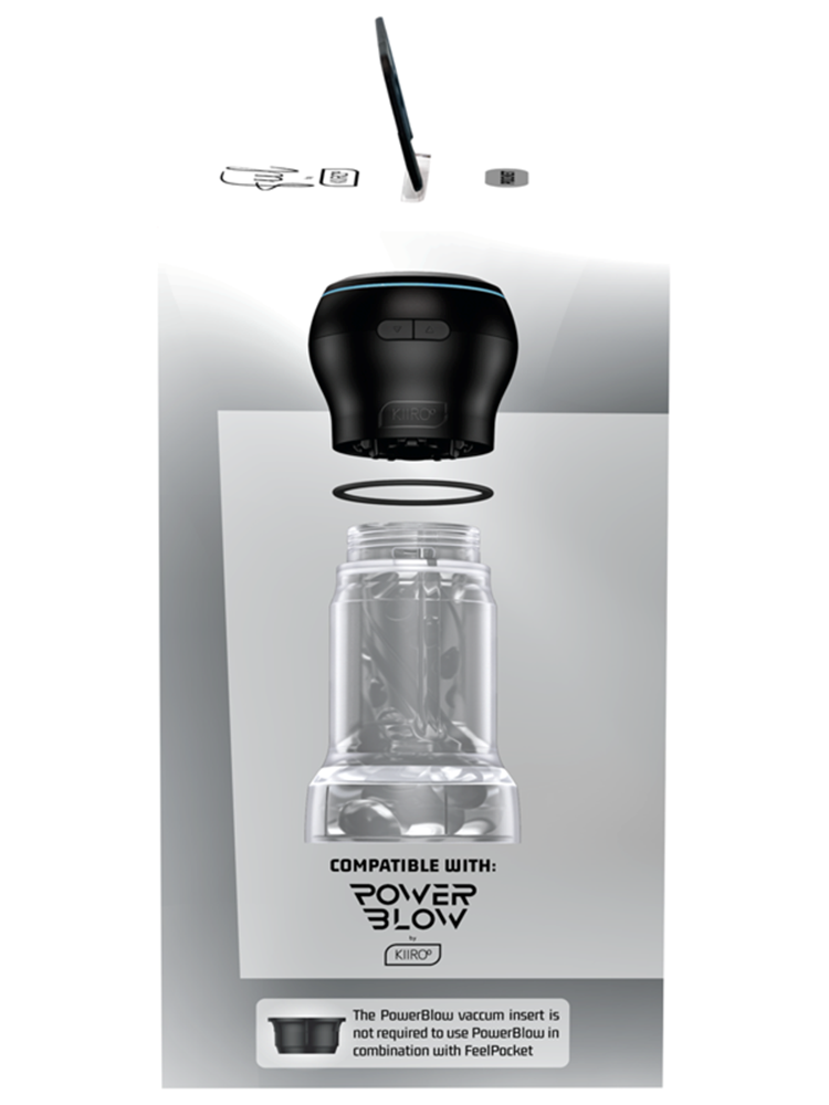 Kiiroo Pocket Sized Realistic Feeling Male Stroker with Bluetooth Sync - - Masturbators and Strokers