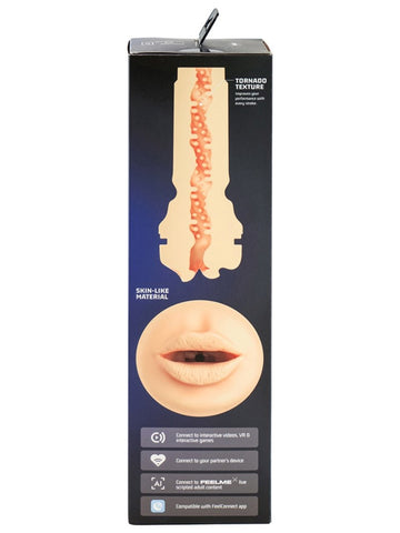 Kiiroo PowerBlow and Feel Mouth Stroker Combo Set Realistic Oral Sex Toy - Masturbators and Strokers