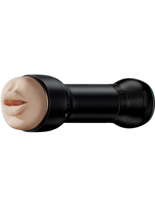 Kiiroo PowerBlow and Feel Mouth Stroker Combo Set Realistic Oral Sex Toy - Black - Masturbators and Strokers