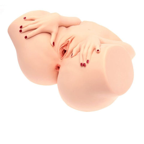 Naked Factory Spread Me Pussy and Anal Masturbator Barbie Dual Entry TPE - Masturbators and Strokers