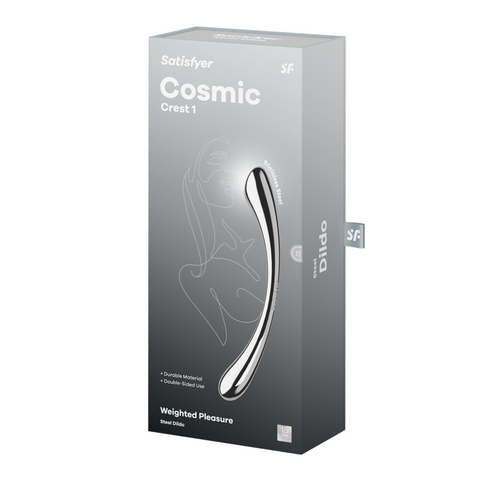 Satisfyer Cosmic Crest 1 High Quality Metal Dildo Ergonomic G Spot Prostate - Steel Sex Toys