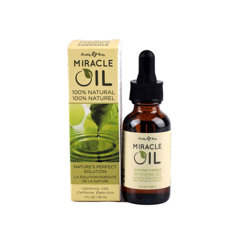 Earthly Body Miracle Oil Skin Soothing Oil with Hemp Seed Natural Massage Oil - Lubricants and Lotions