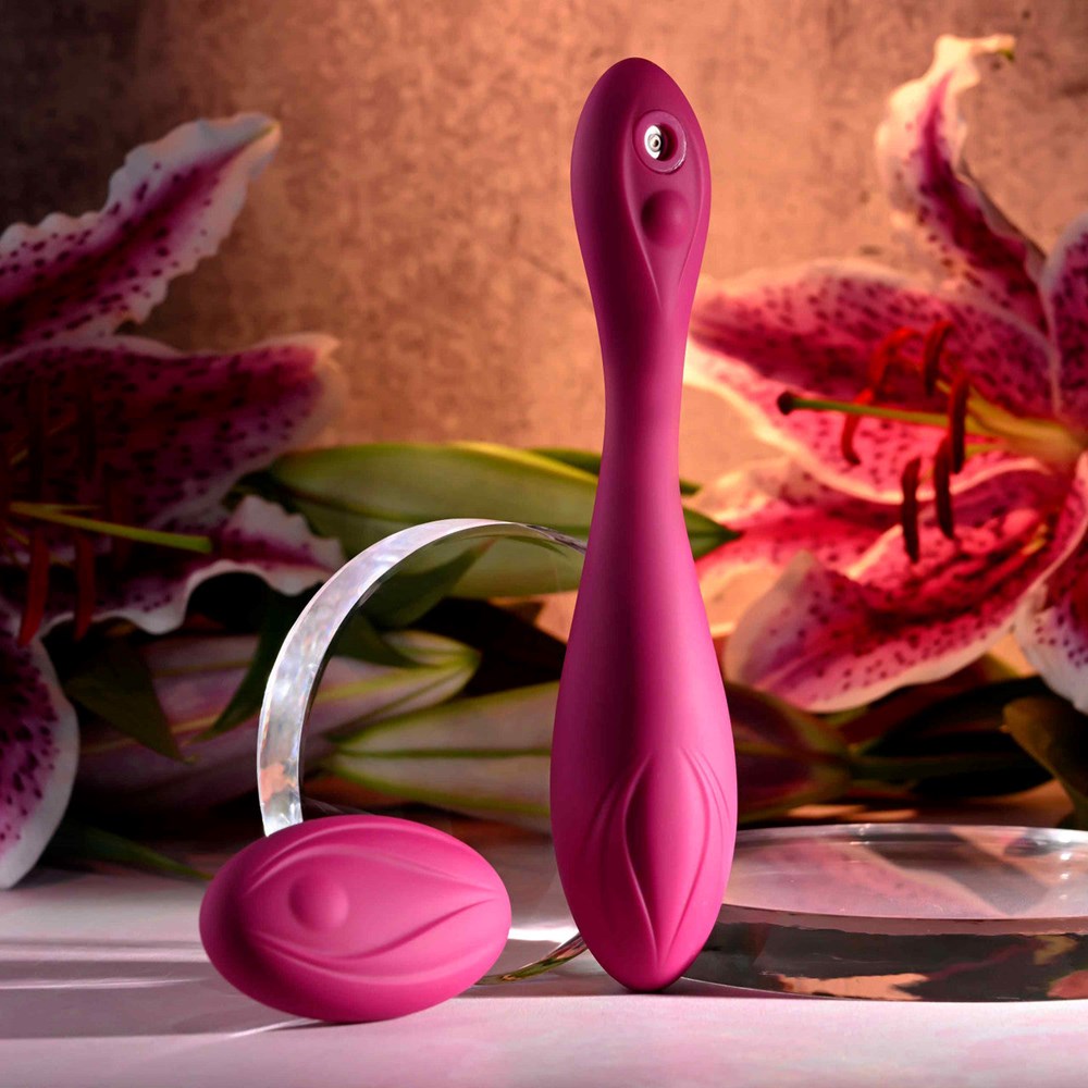 Evolved CHERRY POSE Flexible & Posable Vibrator with Remote - Pink - G-Spot Vibrators