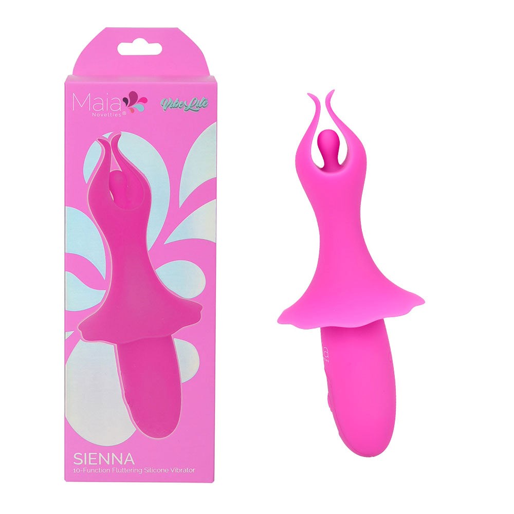 Maia Toys Maia SIENNA USB Rechargeable Fluttering Bullet Vibrator Flutter Tech - Pink - Bullet Vibrators