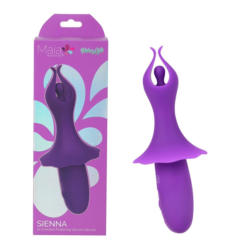 Maia Toys Maia SIENNA USB Rechargeable Fluttering Bullet Vibrator Flutter Tech - Purple - Bullet Vibrators