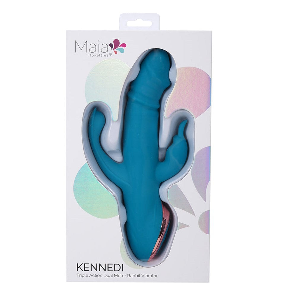 Maia Toys Maia KENNEDI Rechargeable Triple Stimulating Vibrator - - Rabbit Vibrators