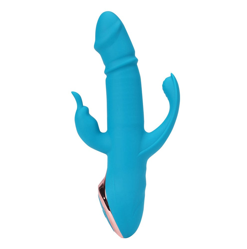 Maia Toys Maia KENNEDI Rechargeable Triple Stimulating Vibrator - Blue - Rabbit Vibrators