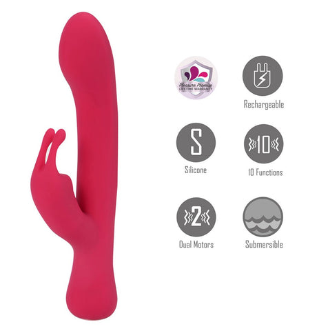 Maia Toys Maia ZARA USB Rechargeable Rabbit Vibrator Dual Motor - Rabbit Vibrators