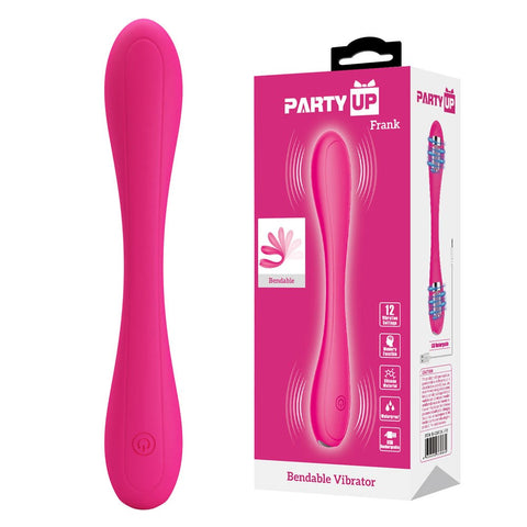 Party Up FRANK Bendable G Spot Vibrators with Dual Stimulation Technology - G-Spot Vibrators