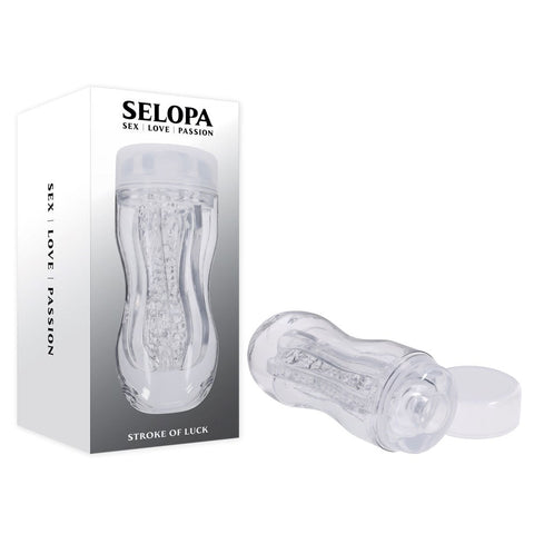 Evolved Selopa STROKE OF LUCK Male Pleasure Stroker with Cock Ring - Masturbators and Strokers