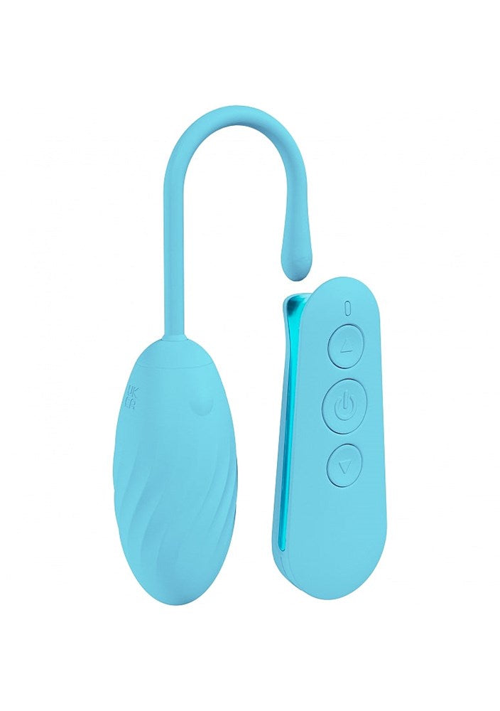 Shots Toys LOVELINE Felicite USB Rechargeable Vibrating Egg 10000 RPM Power - Blue - Love Eggs and Kegel Exercisers