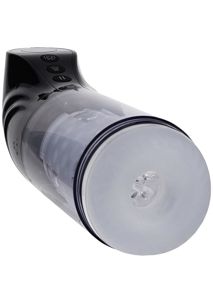 Shots Toys PUMPED Strokemate Thrusting Auto Masturbator with Dual Motors - - Masturbators and Strokers