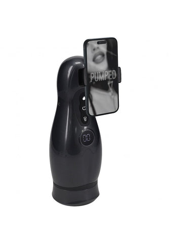 Shots Toys PUMPED Virtuo Vibrating Auto Masturbator Dual Motor Heat - Masturbators and Strokers