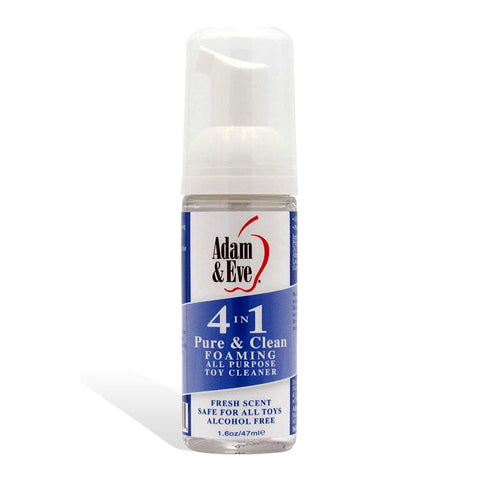 Adam & Eve Pure and Clean Foaming Toy Cleaner 47 ml No Rinse Formula - Adult Toy Cleaner