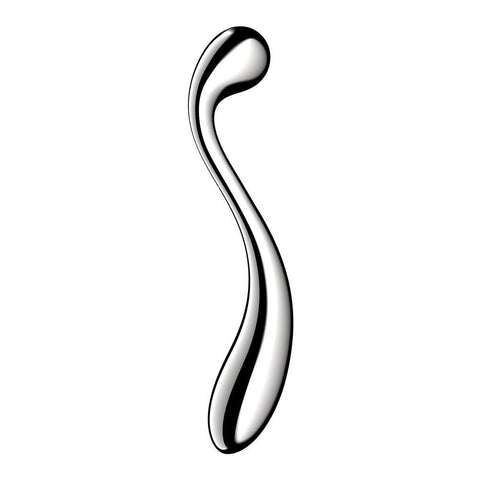Satisfyer Star Force 4 Chrome 26 cm Steel Dildo Premium Double Ended - Steel Sex Toys