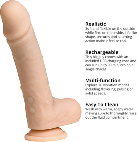 Adam & Eve The Money Shot Squirter Realistic Dong with Squirting Function - Realistic Dildos
