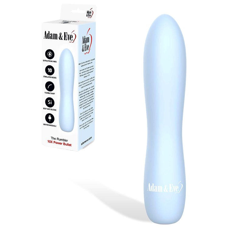 Adam & Eve The Rumbler Extra Strong Bullet Vibrator with Flexible Shaft - Bullet Vibrators