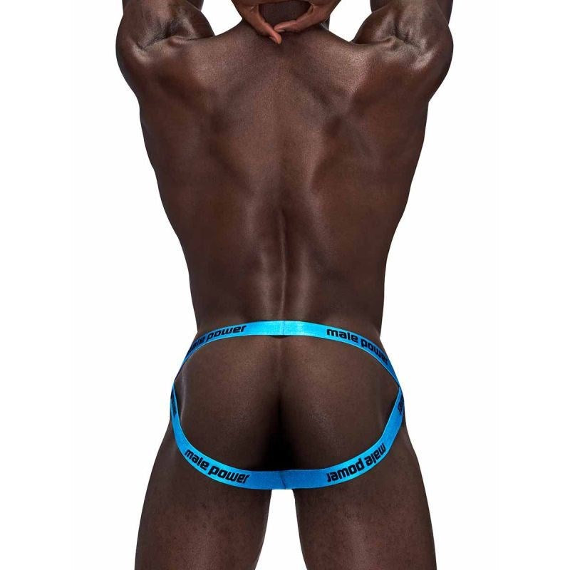 Male Power Casanova Uplift Male Jock Black L/XL with Contoured Pouch - Jocks and G-Strings