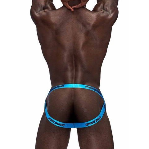 Male Power Casanova Uplift Male Jock Black L/XL with Contoured Pouch - Jocks and G-Strings