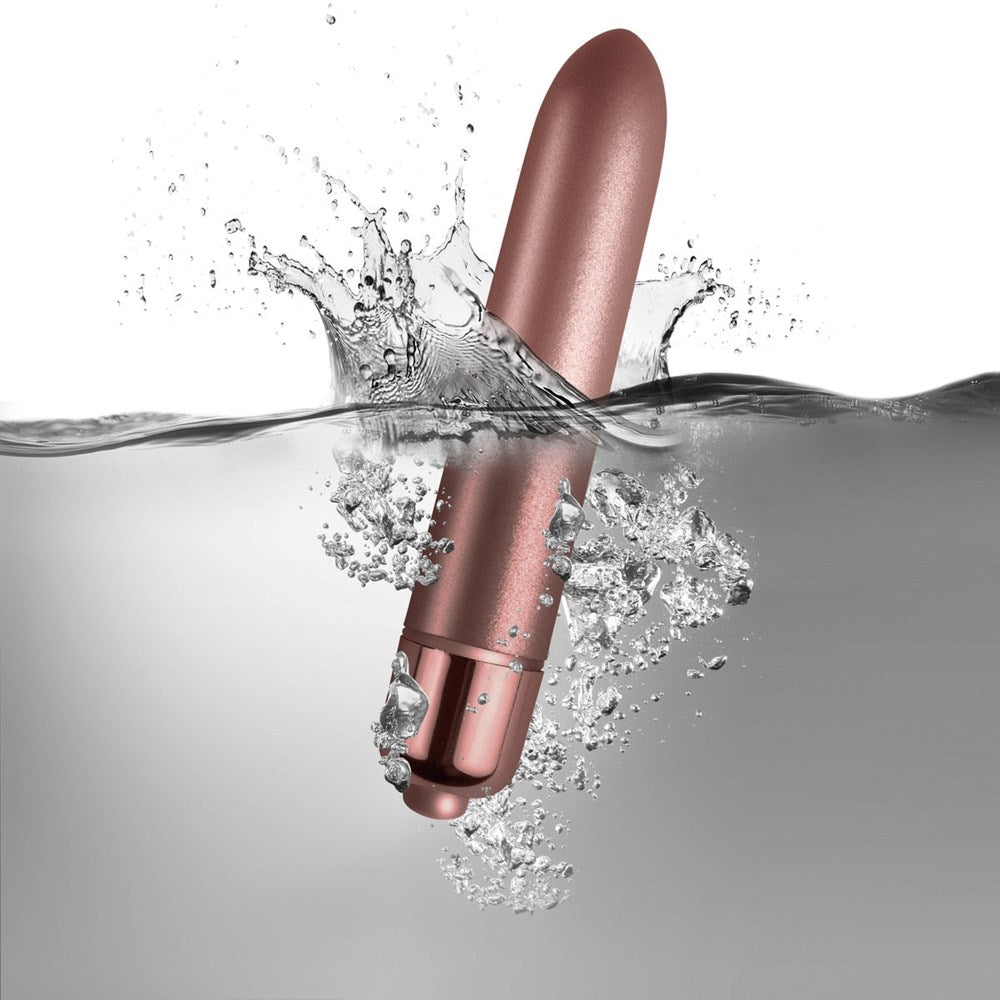 Rocks Off Touch of Velvet Rose Blush Bullet Vibrator with 10 Speed Settings - - Bullet Vibrators
