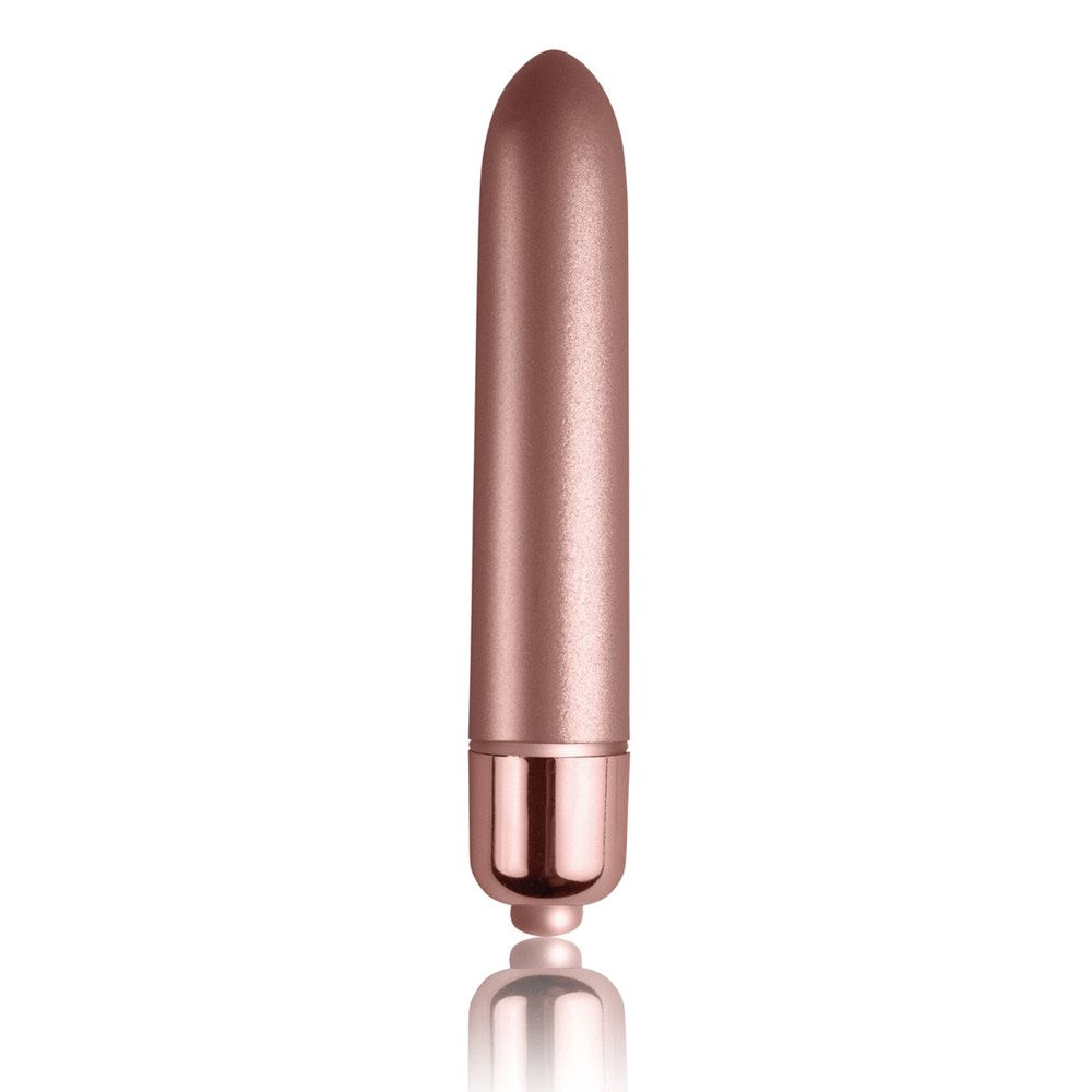 Rocks Off Touch of Velvet Rose Blush Bullet Vibrator with 10 Speed Settings - Rose - Bullet Vibrators