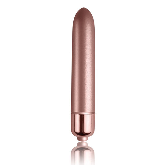 Rocks Off Touch of Velvet Rose Blush Bullet Vibrator with 10 Speed Settings - Rose - Bullet Vibrators