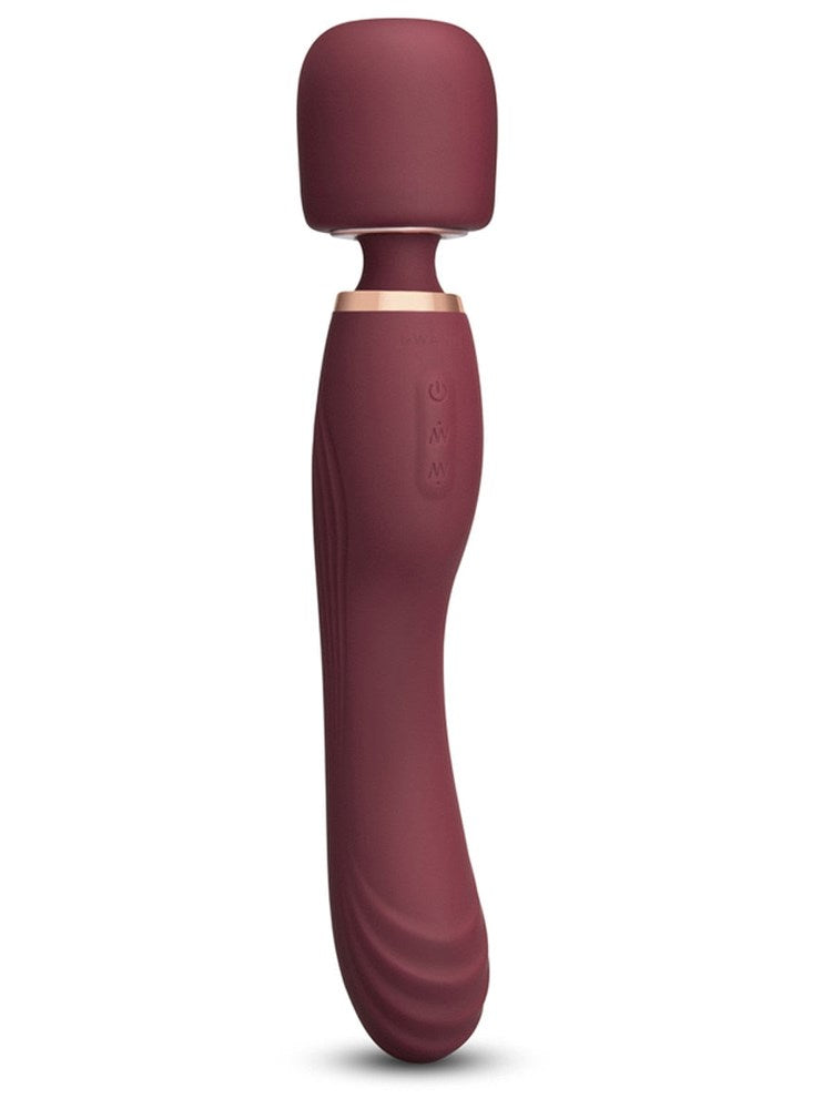 Le Wand Flat Top Fusion G Body Wand Massagers Dual Ended Vibrator - Red - Body Wands