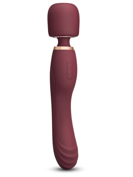 Le Wand Flat Top Fusion G Body Wand Massagers Dual Ended Vibrator - Red - Body Wands