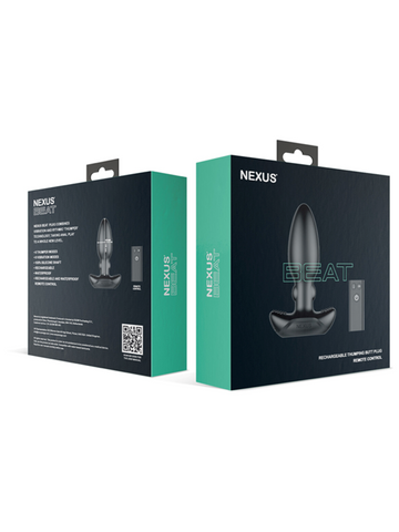 Nexus Sex Toys BEAT Rechargeable Thumping Butt Plug Dual Motor - Butt Plugs