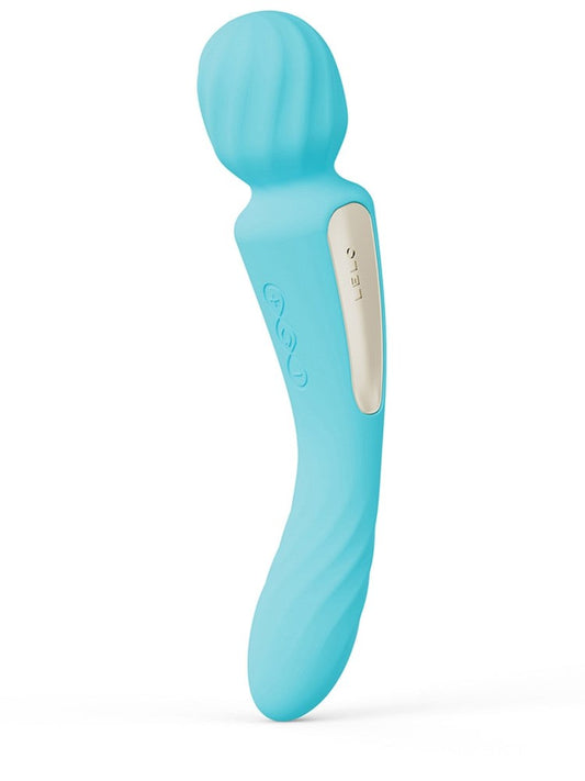 Lelo Switch Dual Ended Body Wand Vibrator App Control - Aquamarine - Body Wands