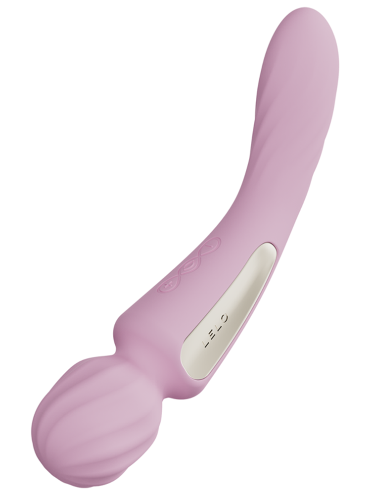 Lelo Switch Dual Ended Body Wand Vibrator App Control - Light Pink - Body Wands