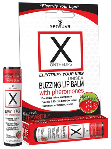 Sensuva On X on the LIPS With Pheromones Buzzing Lip Balm Creates Tingling Kiss - Sex Pheromones and Perfumes