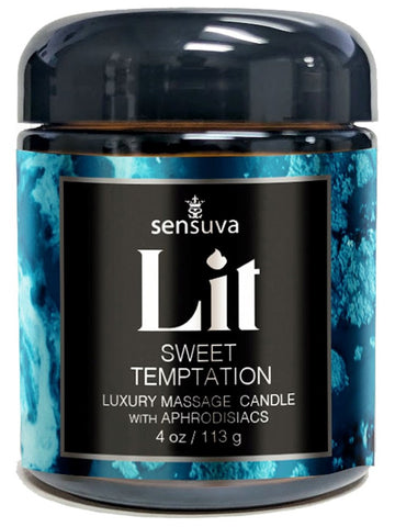 Sensuva On Lit Sweet Temptation Luxury Massage Candle 118ml Warm Oil - Sex Pheromones and Perfumes