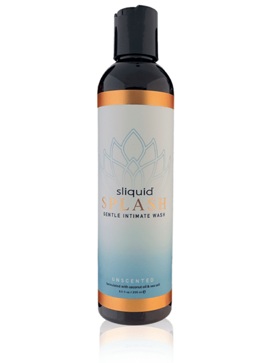 Sliquid Balance Splash Intimate Gentle Feminine Wash 8.5oz pH Balanced Formula - Unscented - Bath and Intimate Fragrances