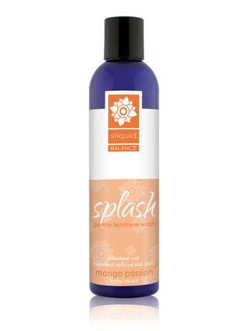 Sliquid Balance Splash Intimate Gentle Feminine Wash 8.5oz pH Balanced Formula - Bath and Intimate Fragrances