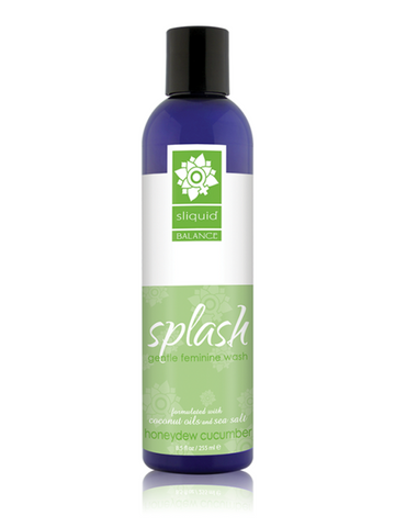 Sliquid Balance Splash Intimate Gentle Feminine Wash 8.5oz pH Balanced Formula - Bath and Intimate Fragrances
