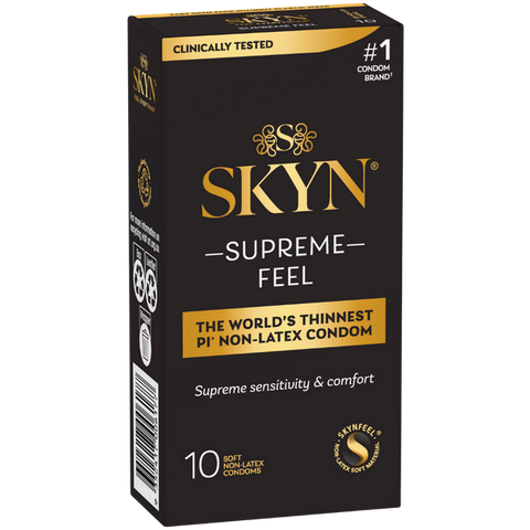 Ansell Supreme Feel 10's Soft and Non Latex Condoms - Condoms