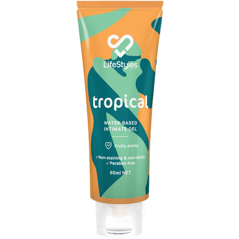 Ansell Tropical Water-based Intimate Gel 80ml - Water Based Lubes