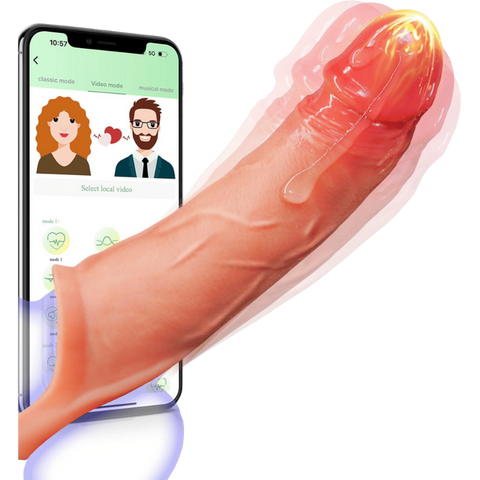 Amovibe Vibe Wear App Control Male Penis Sleeve - Pumps, Extenders and Sleeves