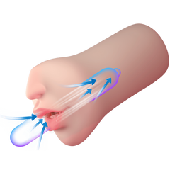 Amovibe Suction Kiss Sucking & Vibrating Mouth Strokers - - Realistic Butts And Vaginas