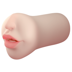 Amovibe Suction Kiss Sucking & Vibrating Mouth Strokers - Flesh - Realistic Butts And Vaginas