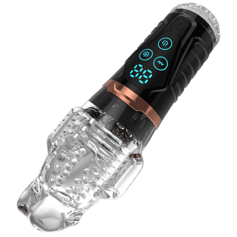 Amovibe Alpha Sucking & Vibrating Male Masturbator - Masturbators and Strokers