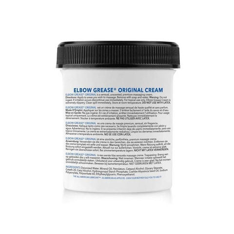 Elbow Grease Original Oil Based Massage Cream 100ml Long Lasting Lubrication - Massage Oils and Lubricants