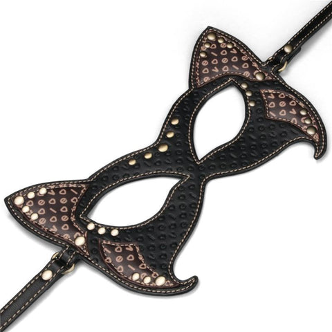 Lovetoy Rebellion Reign BDSM Play Cat Mask with Adjustable Strap - Masks And Blindfolds