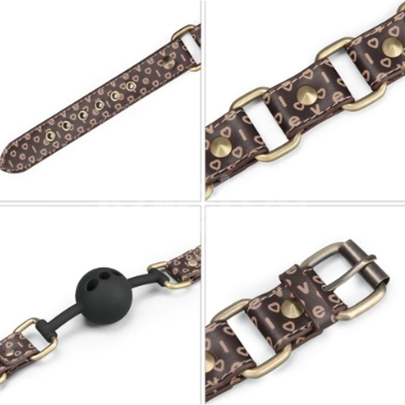 Lovetoy Rebellion Reign BDSM Play Ball Gag with Breathable Silicone - - Bondage Gags and Bits