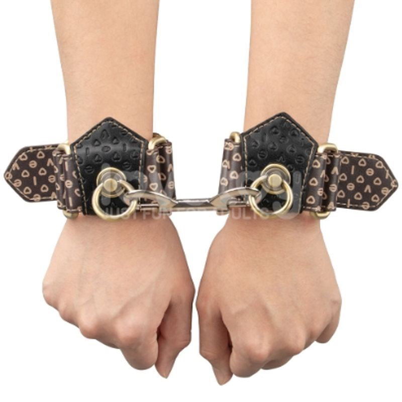 Lovetoy Rebellion Reign Bondage Play Handcuffs with Bronze Spike Detail - - Cuffs And Restraints